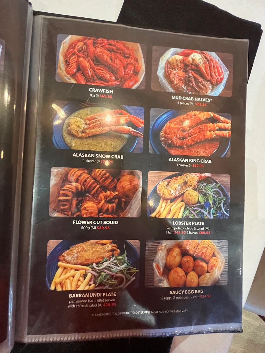 Menu, Kickin'Inn Kirrawee
