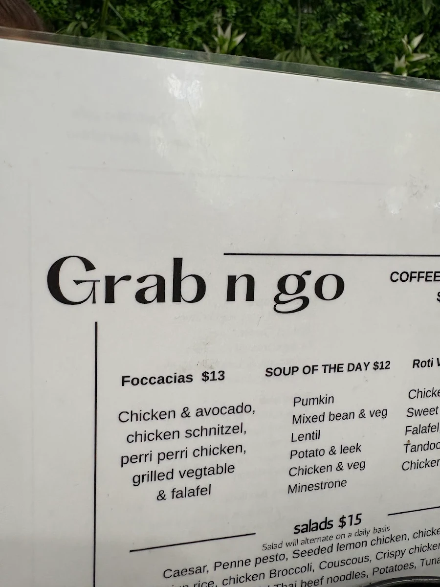 Menu, Albertchino Cafe