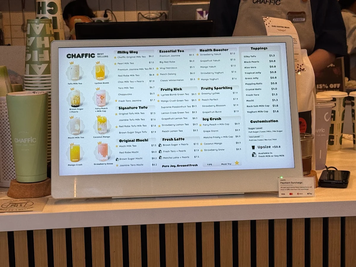 Menu, Chaffic Forrest Chase