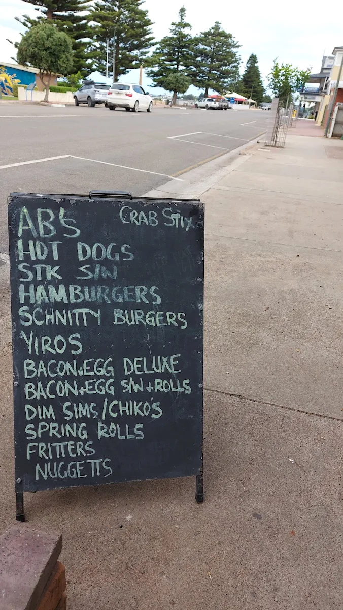 Menu, Tumby Takeaway