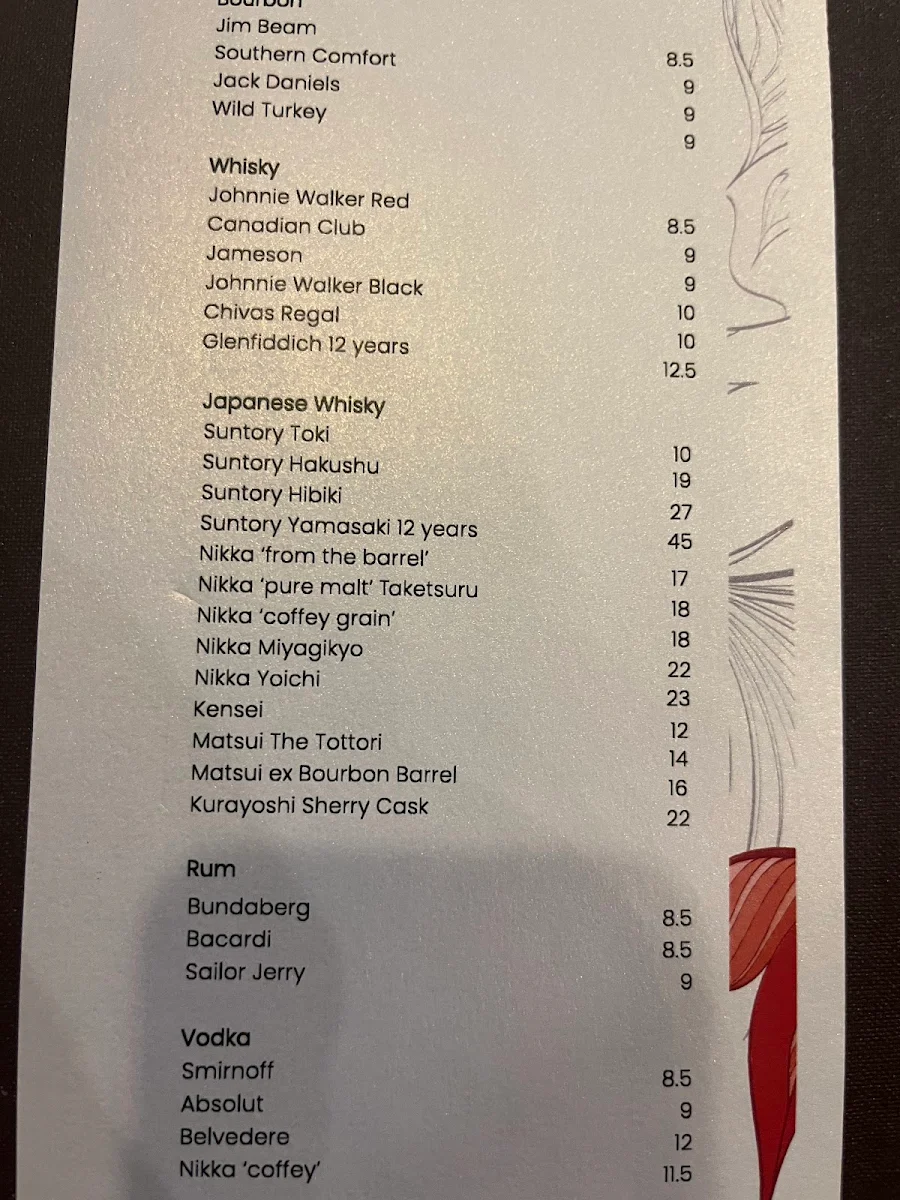 Menu, Arakawa