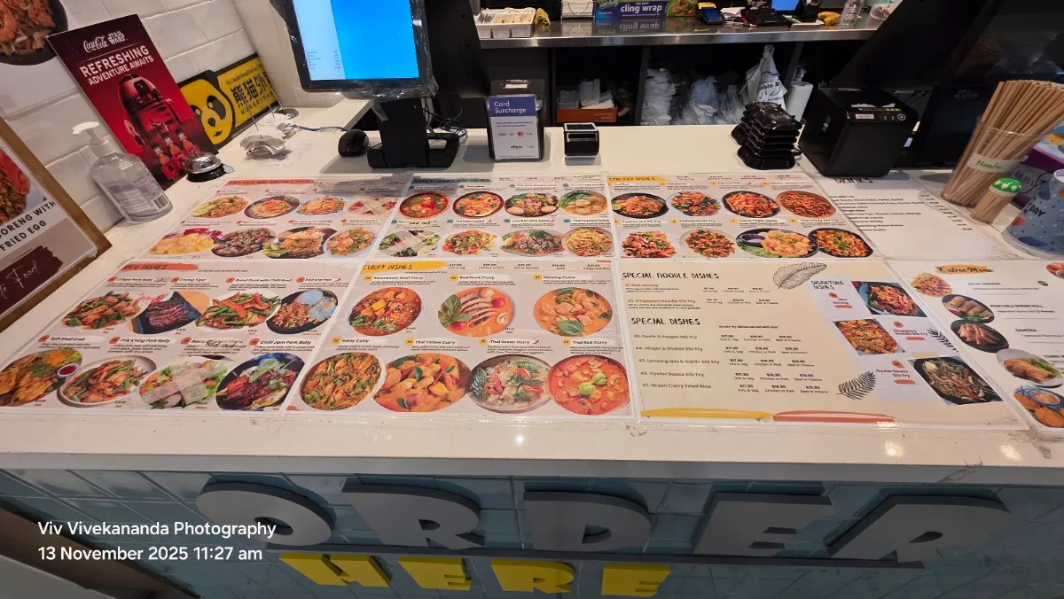 Menu, Thai Delight