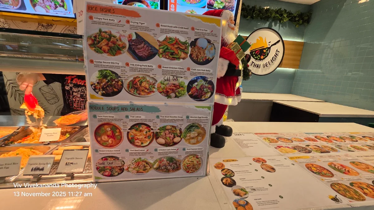 Menu, Thai Delight