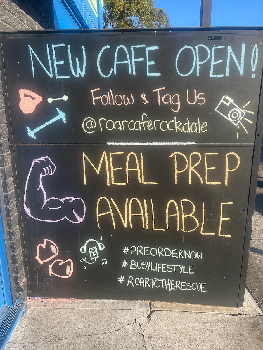 Menu, ROAR CAFE