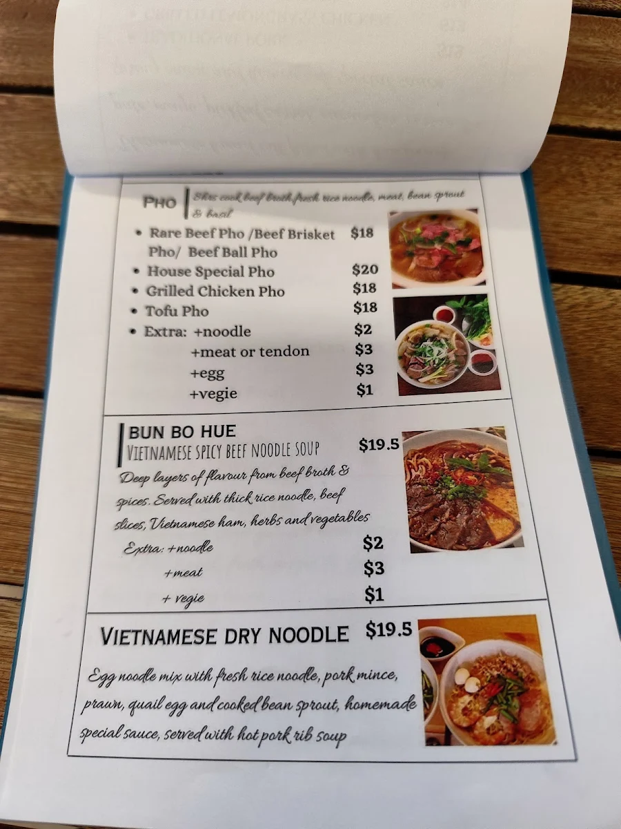 Menu, Big bites NT