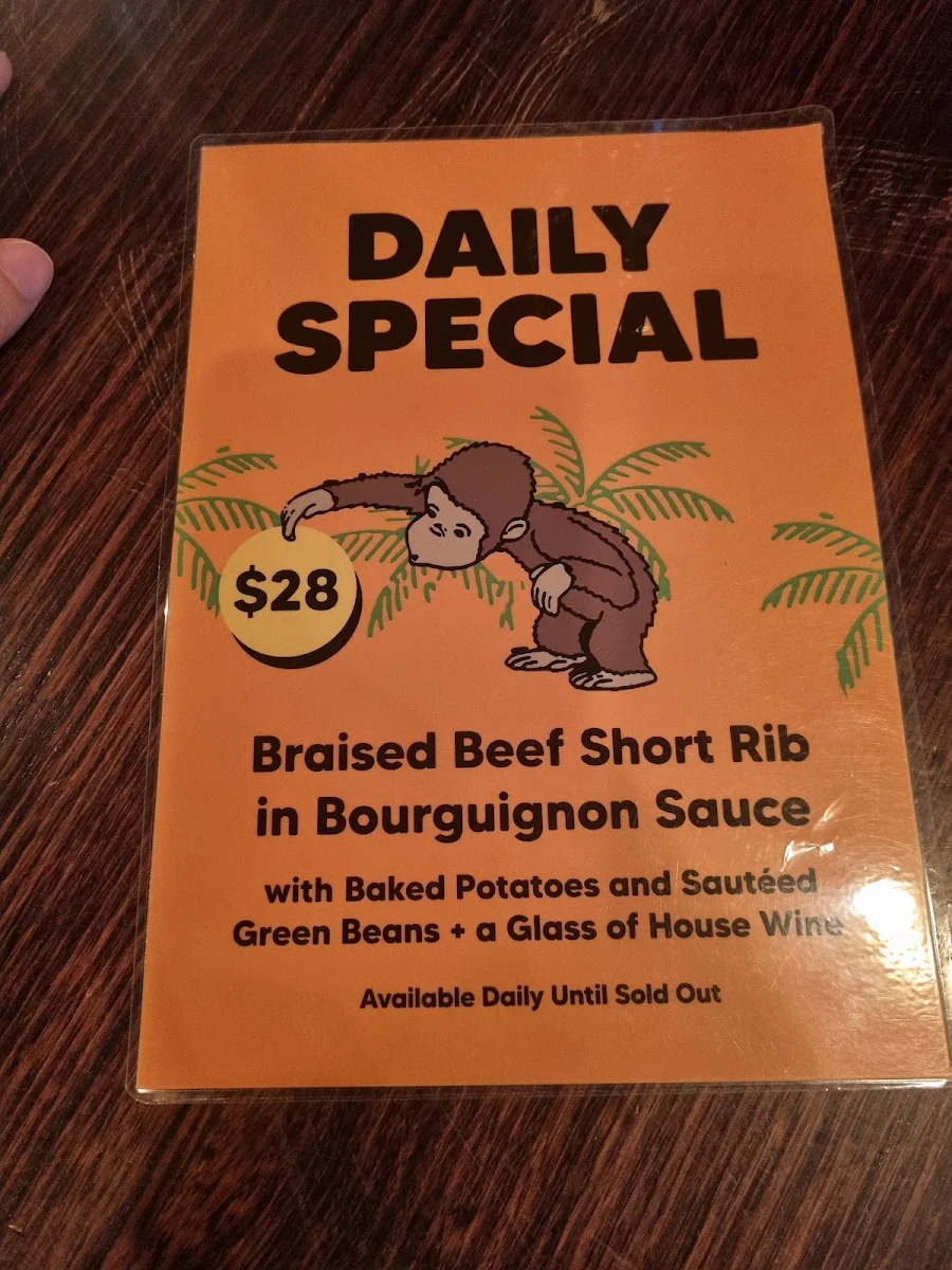 Menu, The Carlton Club