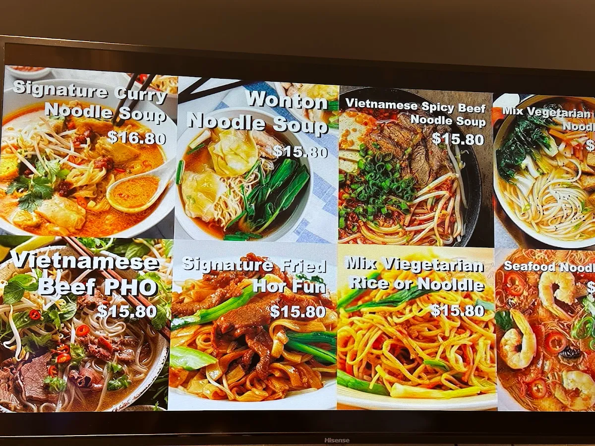 Menu, Rice at Collins 595