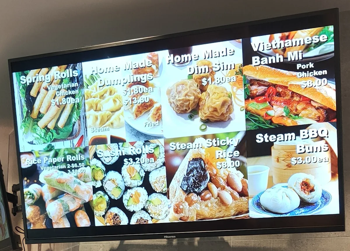 Menu, Rice at Collins 595