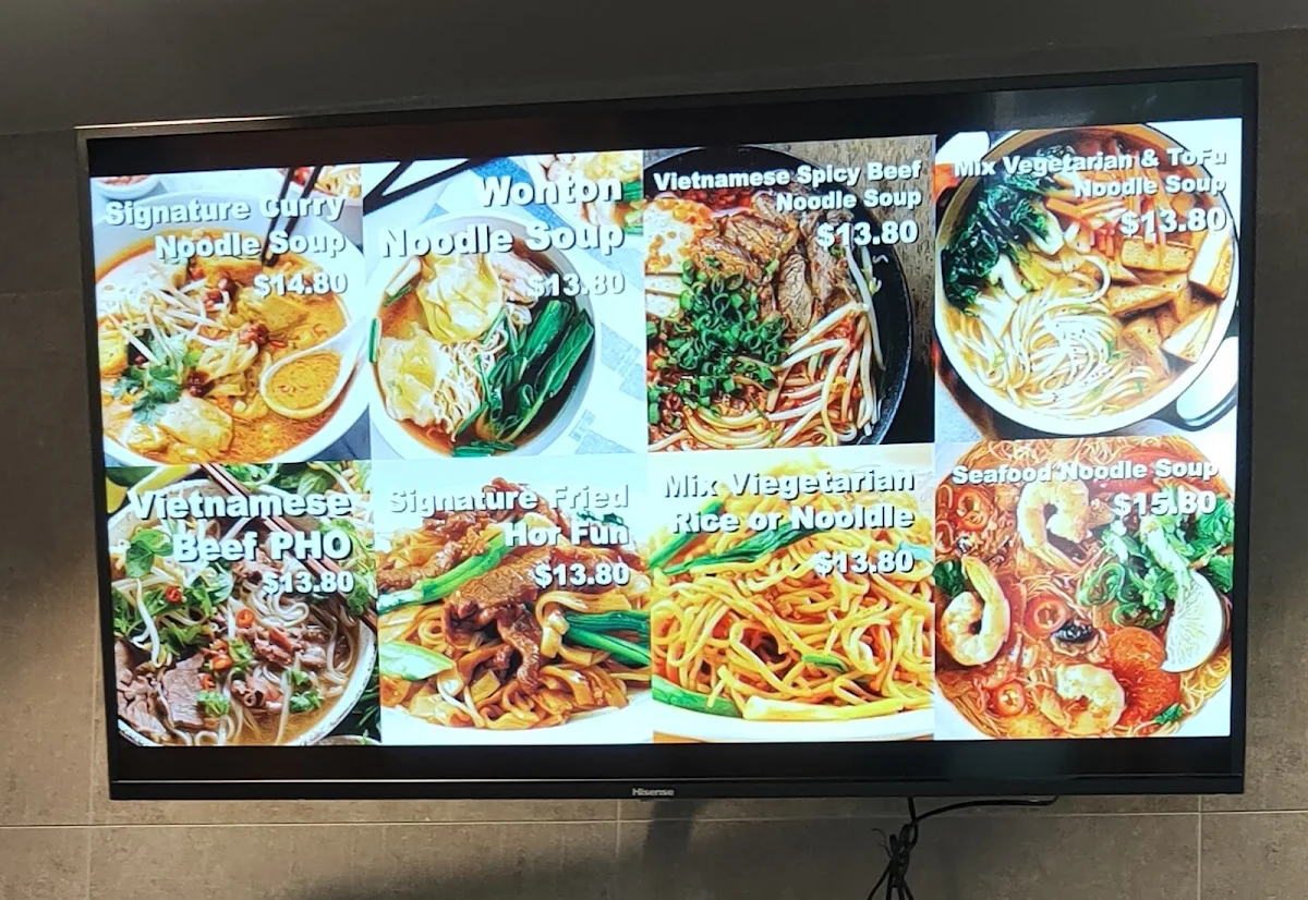 Menu, Rice at Collins 595