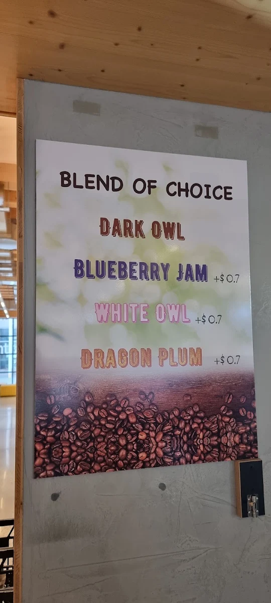 Menu, Craft Beans