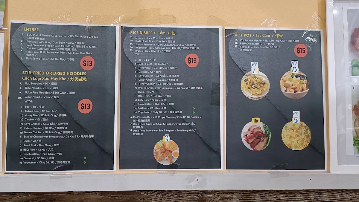 Menu, Good Cook Takeaway and Bakery