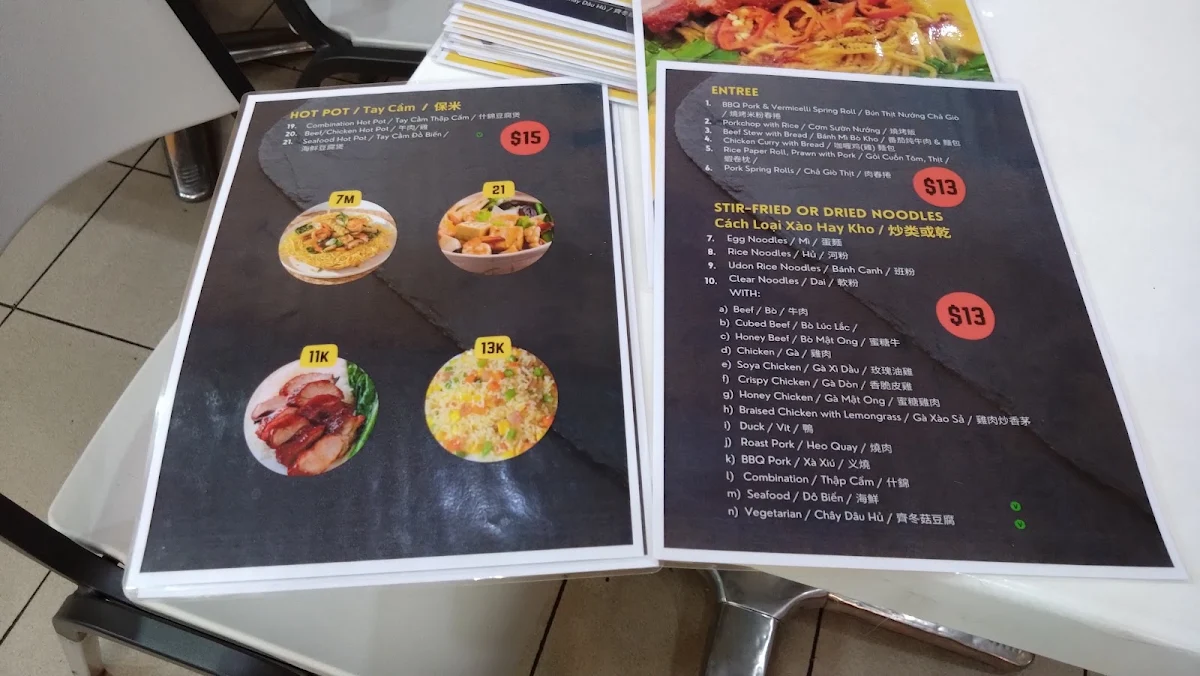 Menu, Good Cook Takeaway and Bakery