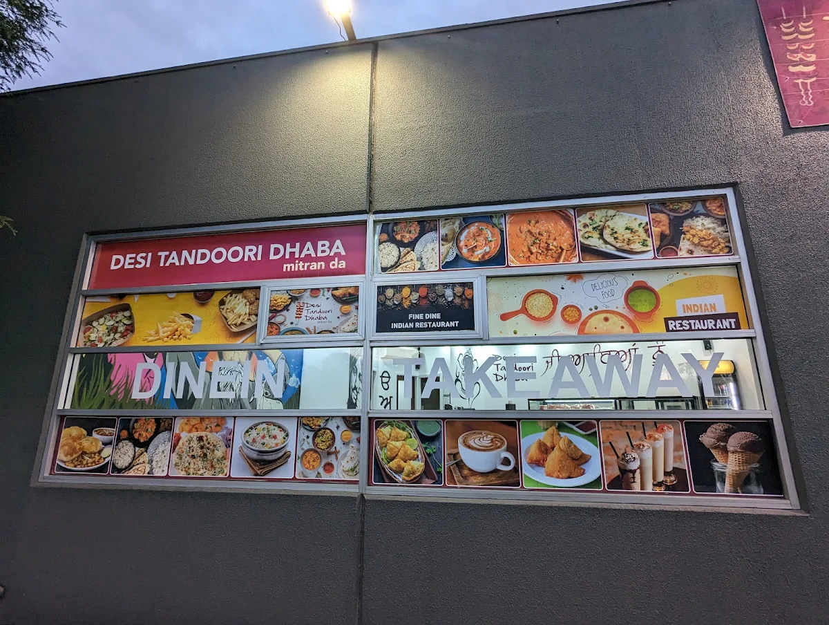 Menu, Desi Tandoori Dhaba Mitran Da (Indian Dine In & Takeaway Restaurant & Sweet Shop )