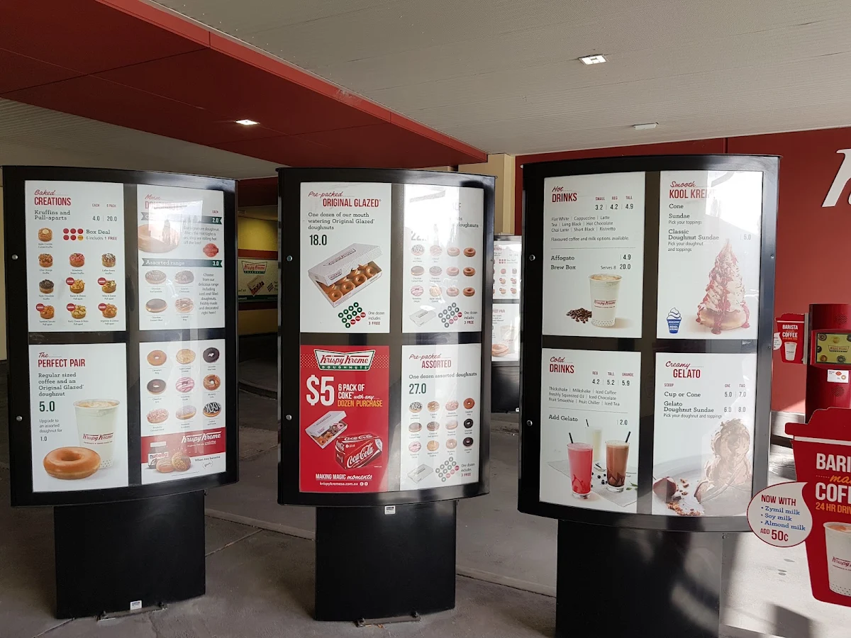 Menu, Krispy Kreme West Croydon