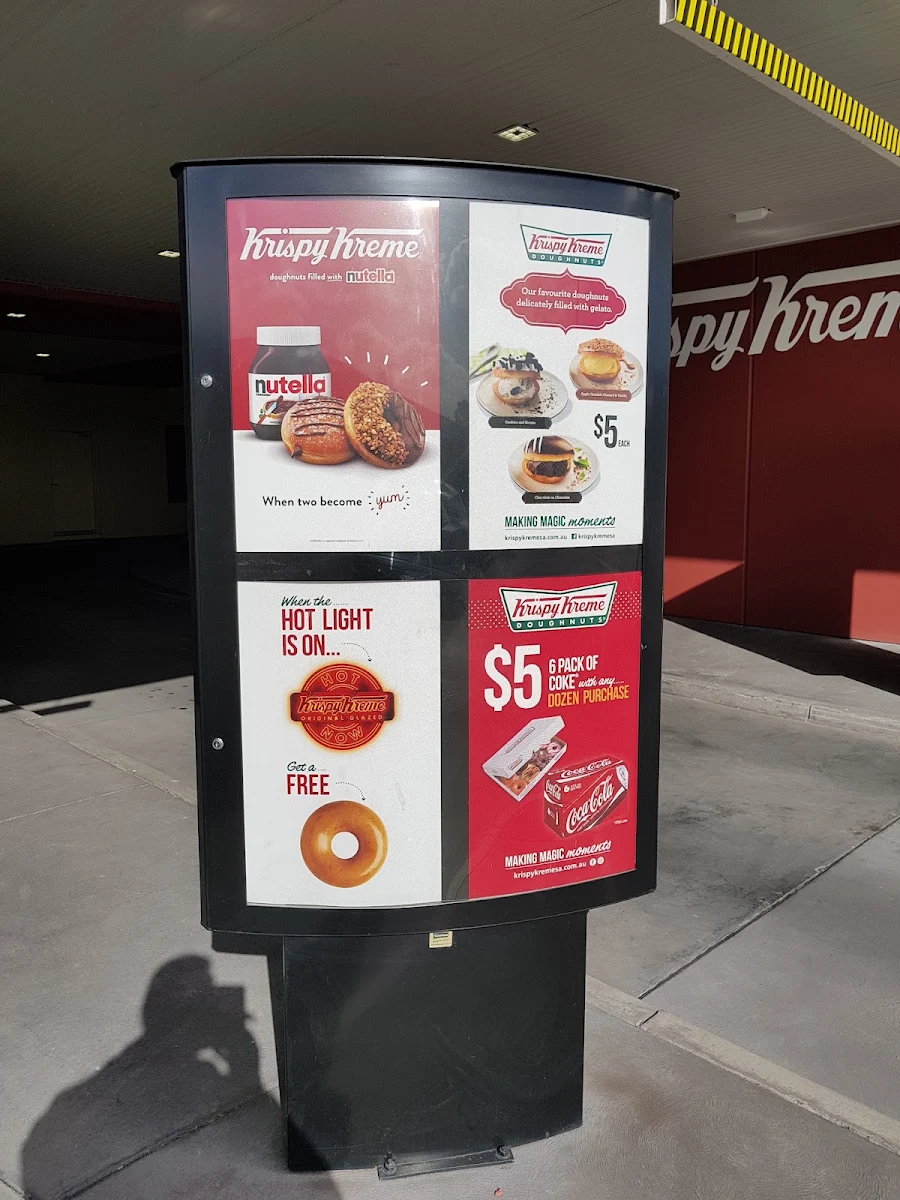 Menu, Krispy Kreme West Croydon