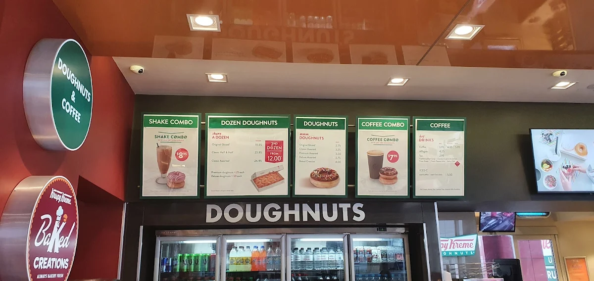 Menu, Krispy Kreme West Croydon