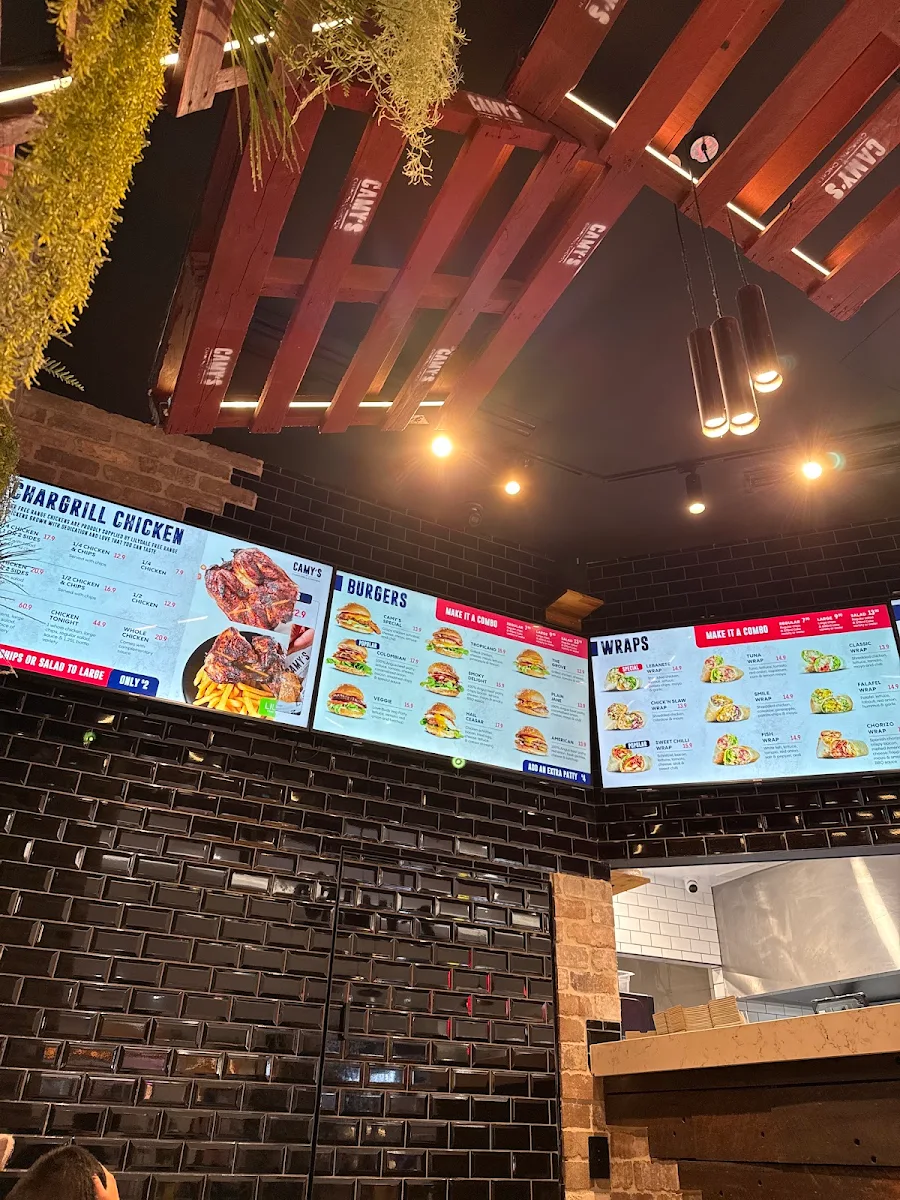 Menu, Camy's Chargrill Chicken Macquarie Centre