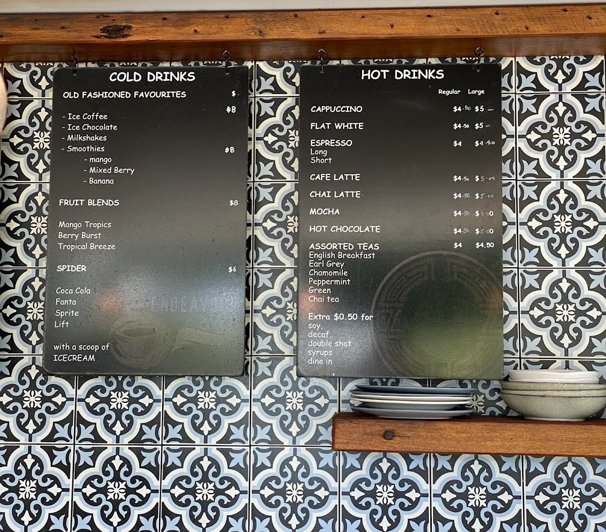 Menu, Cafe K @ The Bay