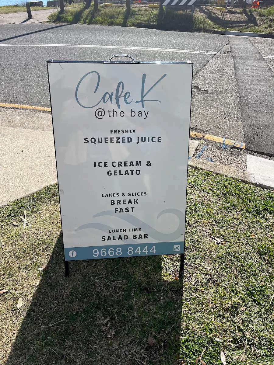 Menu, Cafe K @ The Bay