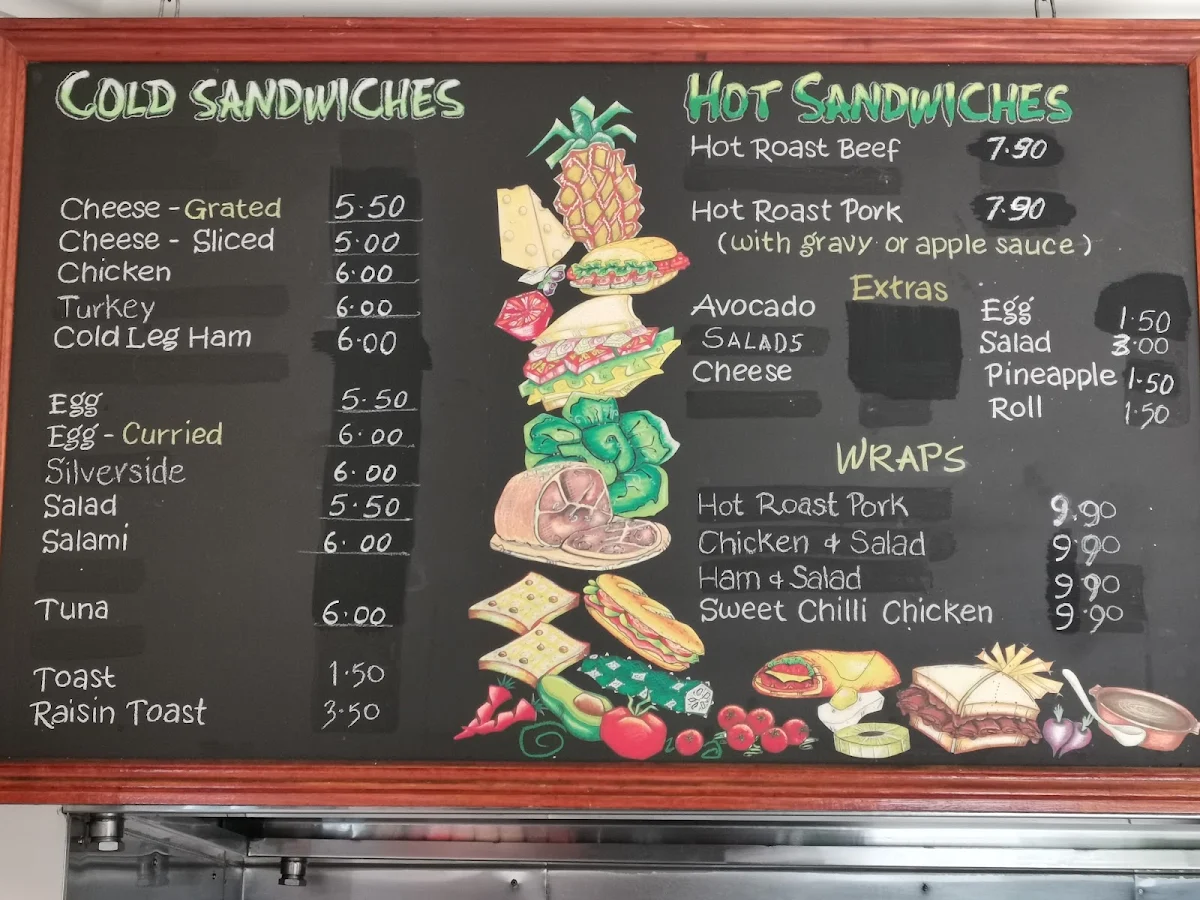 Menu, Klopa Snack Bar