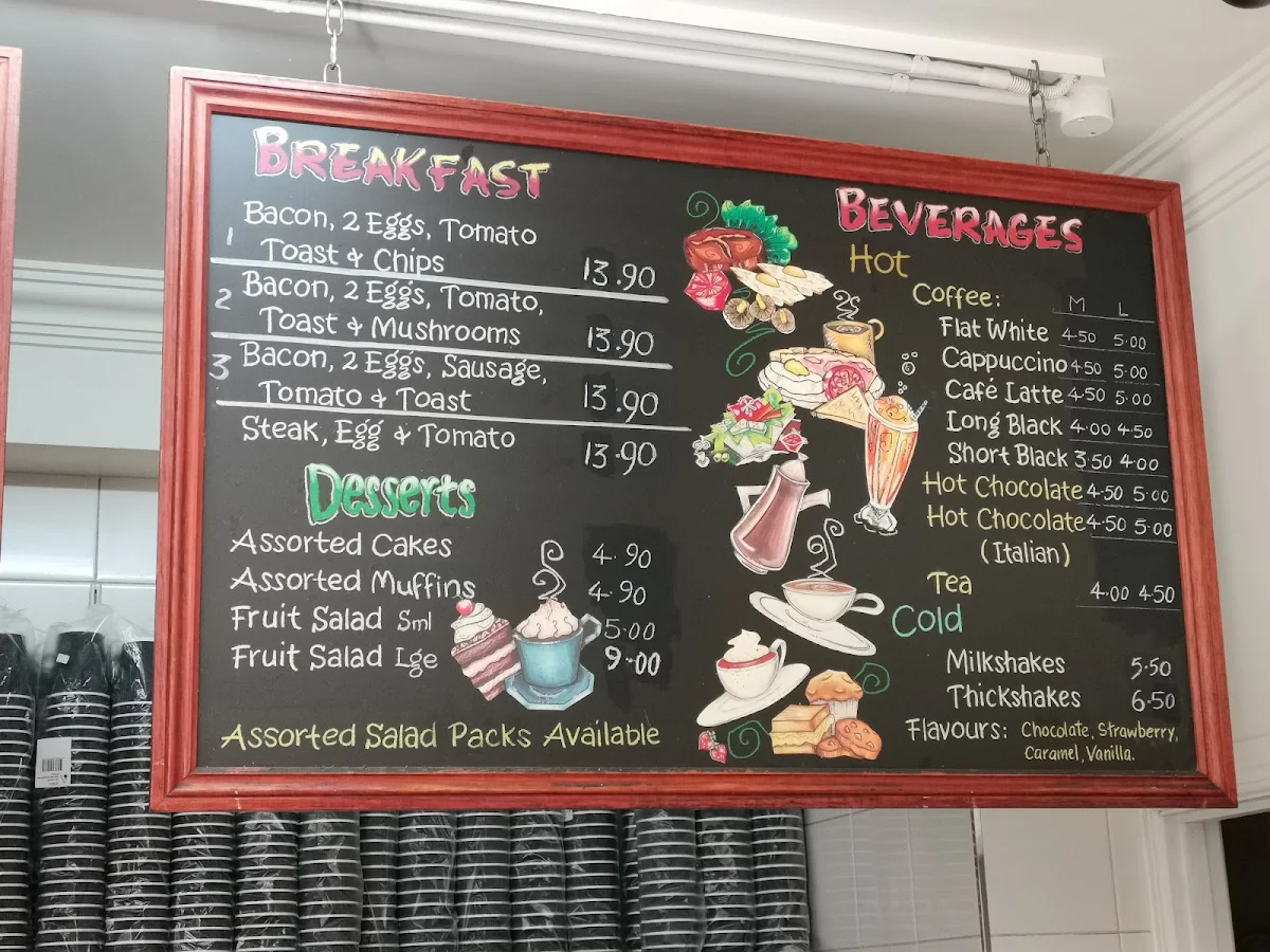 Menu, Klopa Snack Bar
