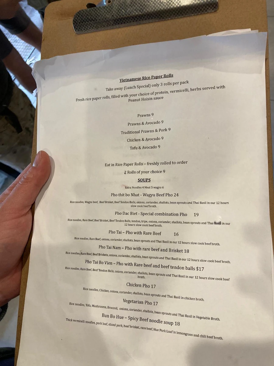 Menu, 29 Cafe & Eatery