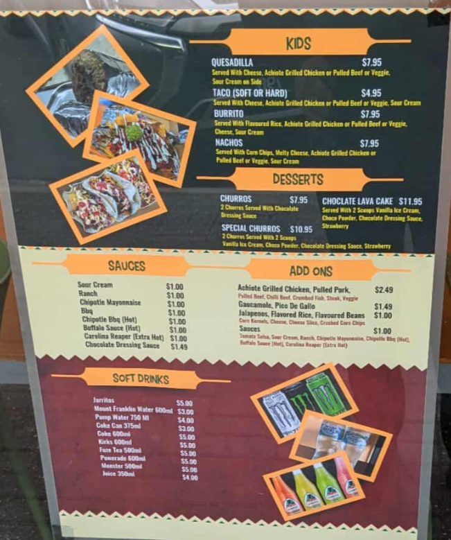Menu, Mi Casa De Sabores