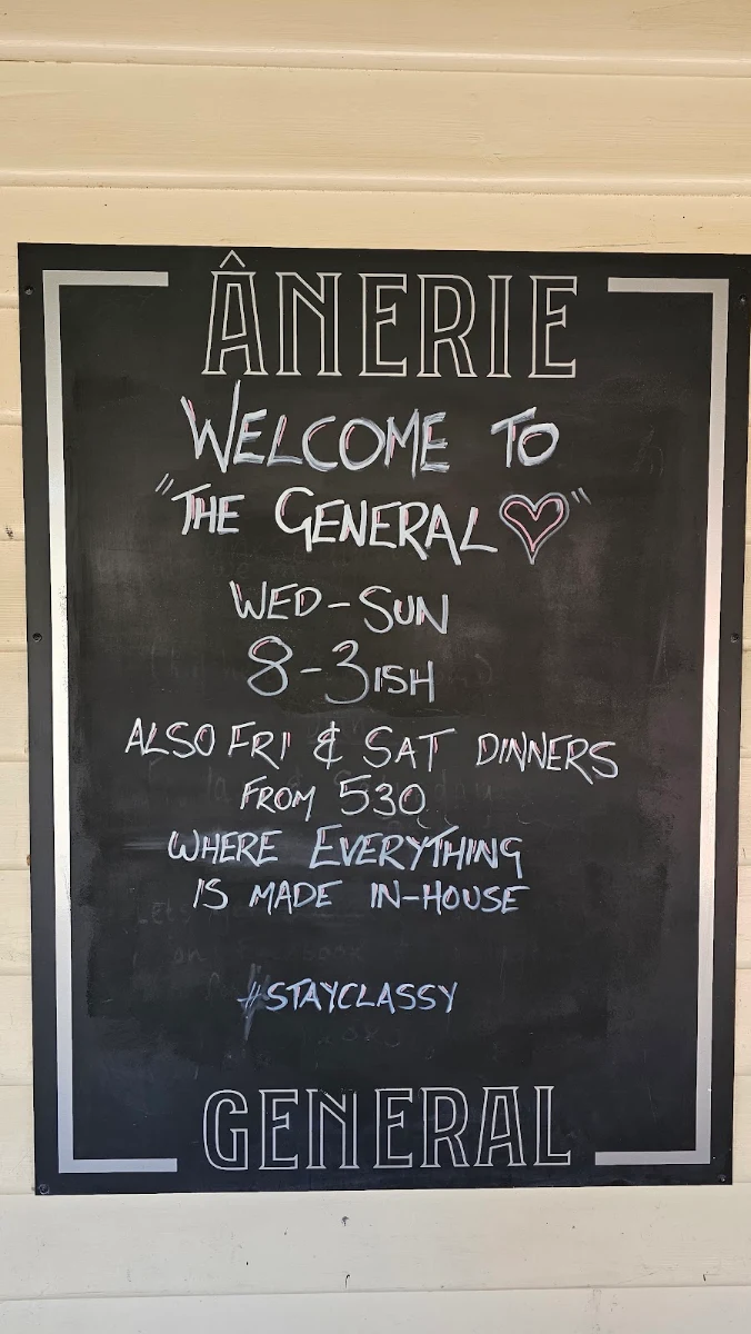 Menu, The Silverleaves Cafe and General Store