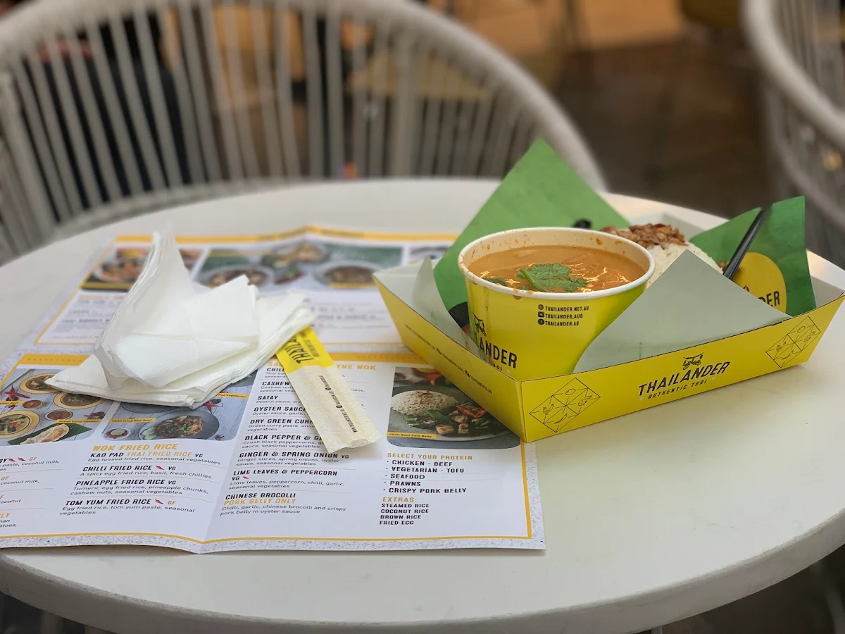 Menu, Thailander