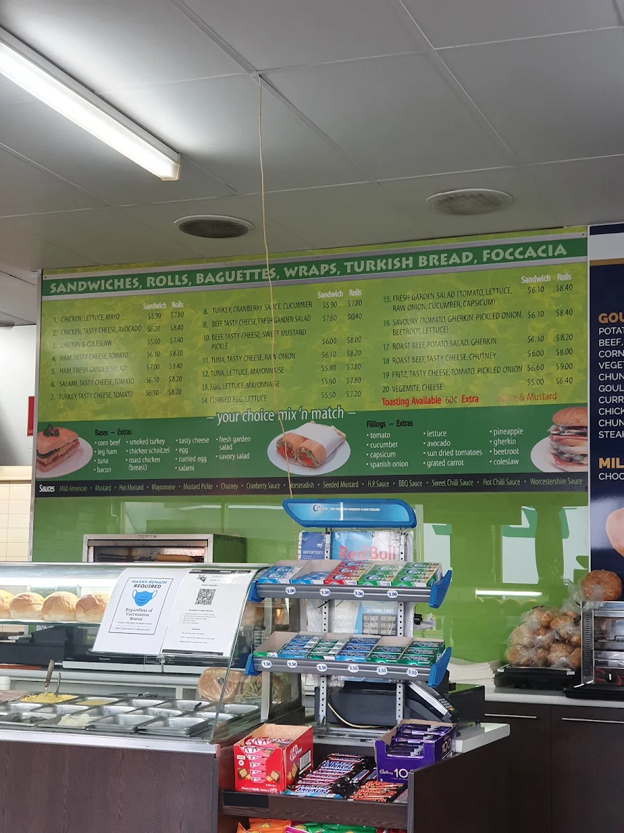 Menu, Jimbo's Snack Bar