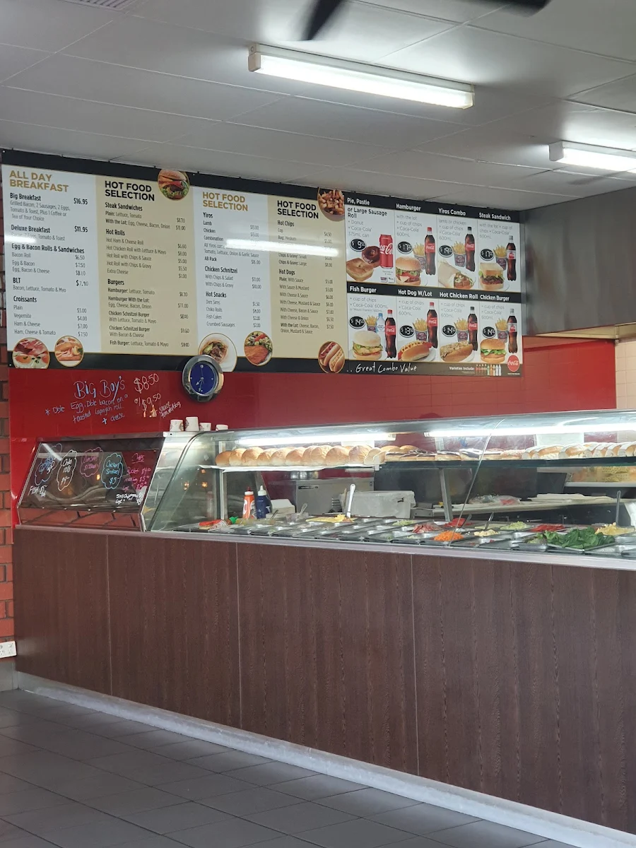 Menu, Jimbo's Snack Bar