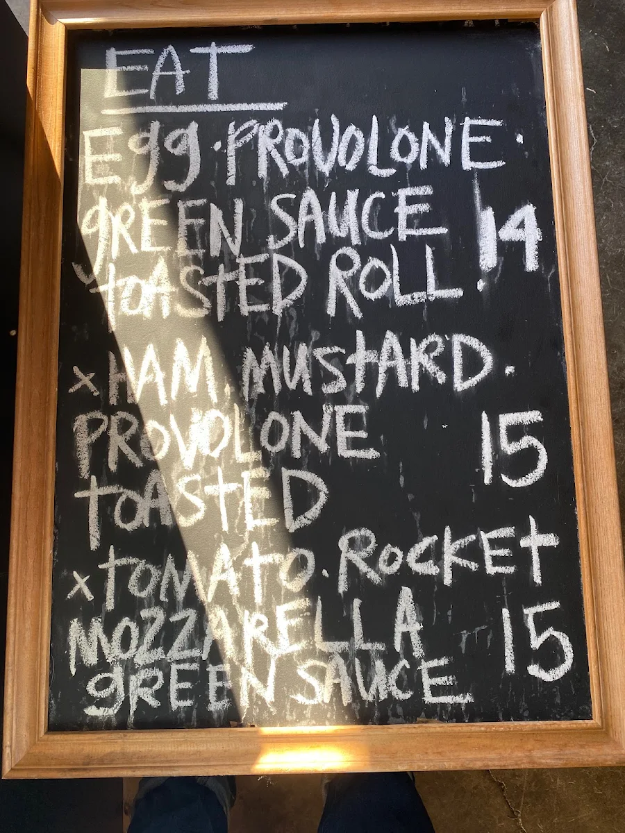 Menu, Coffee Bar Elsie