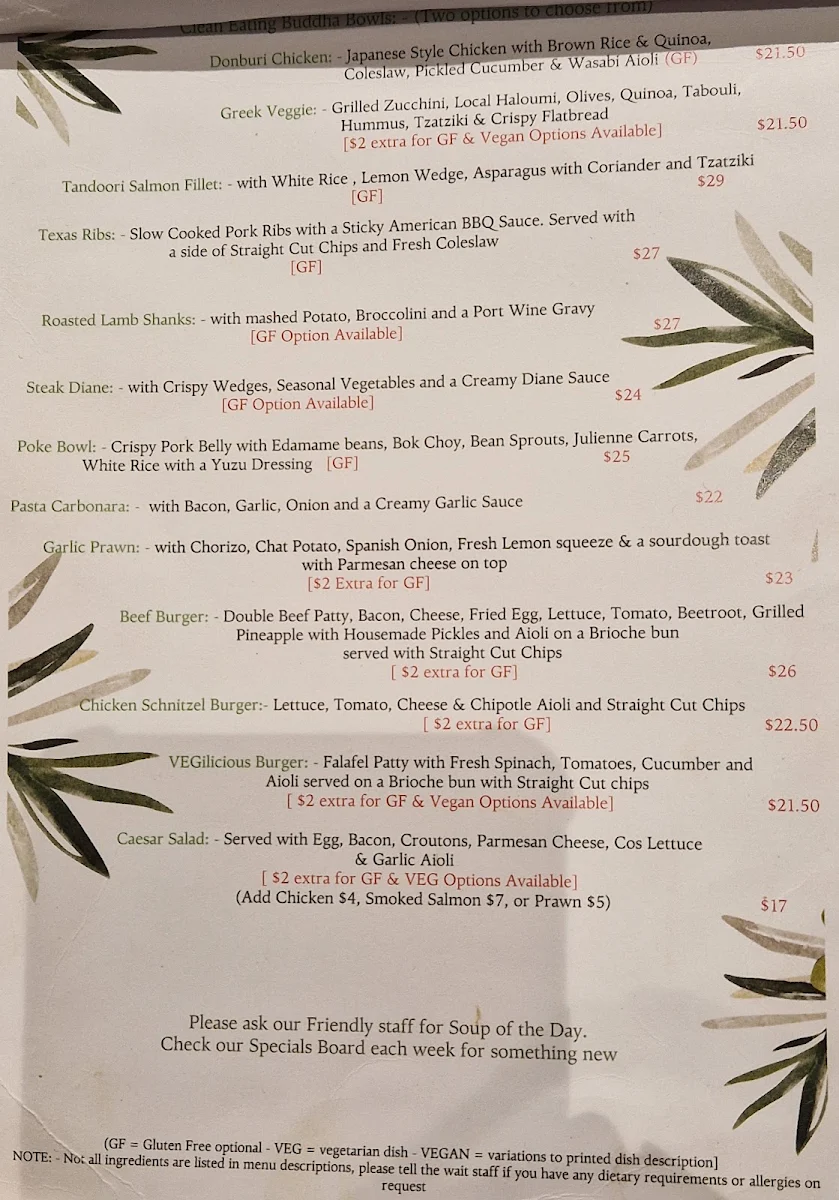 Menu, Scrumptious on Summer Cafe