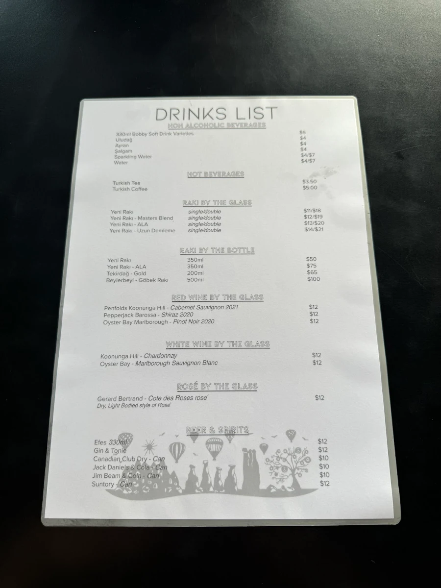 Menu, Komur