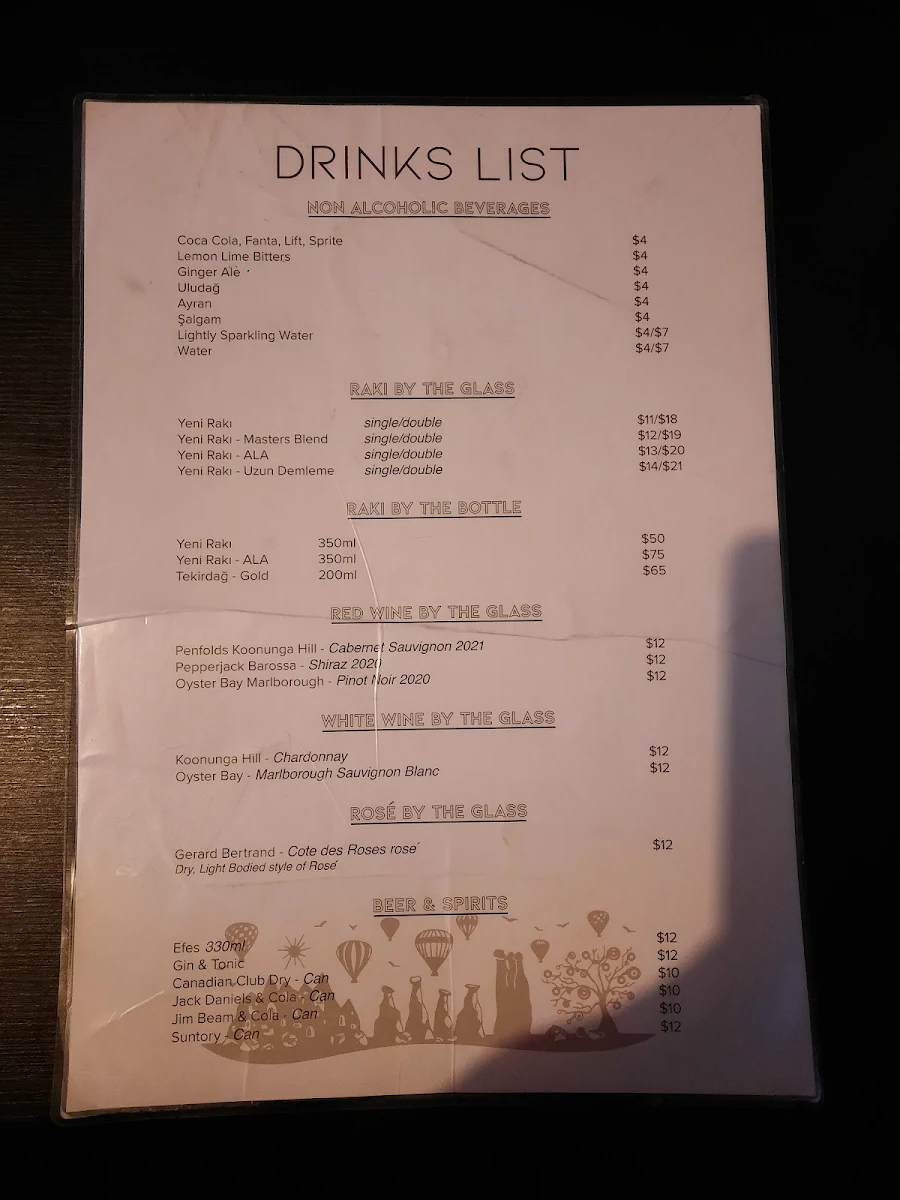 Menu, Komur