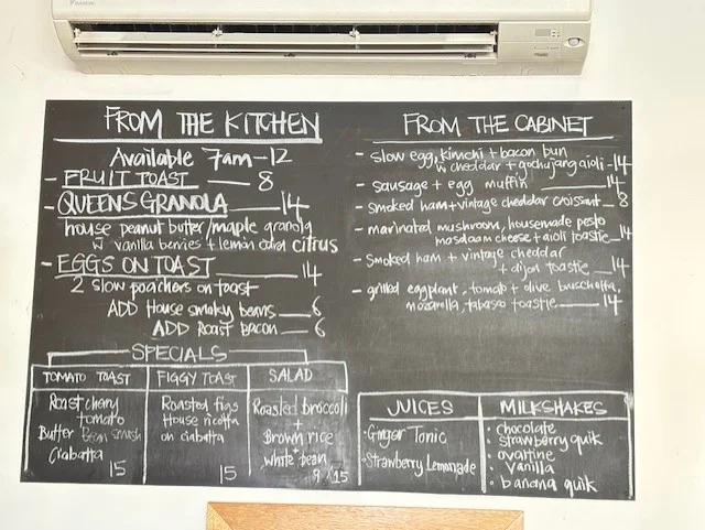 Menu, Queen of Leeds