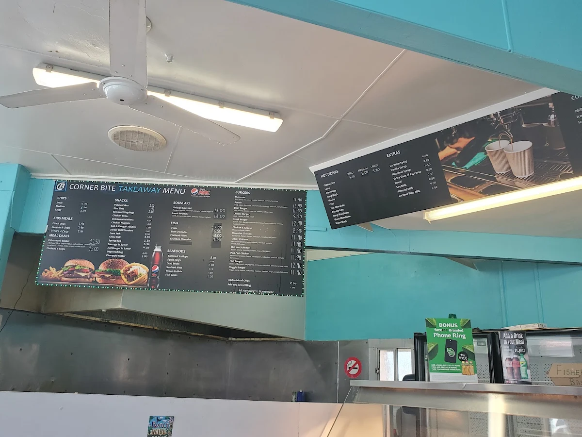 Menu, Corner Bite Fish And Chips Lenah Valley
