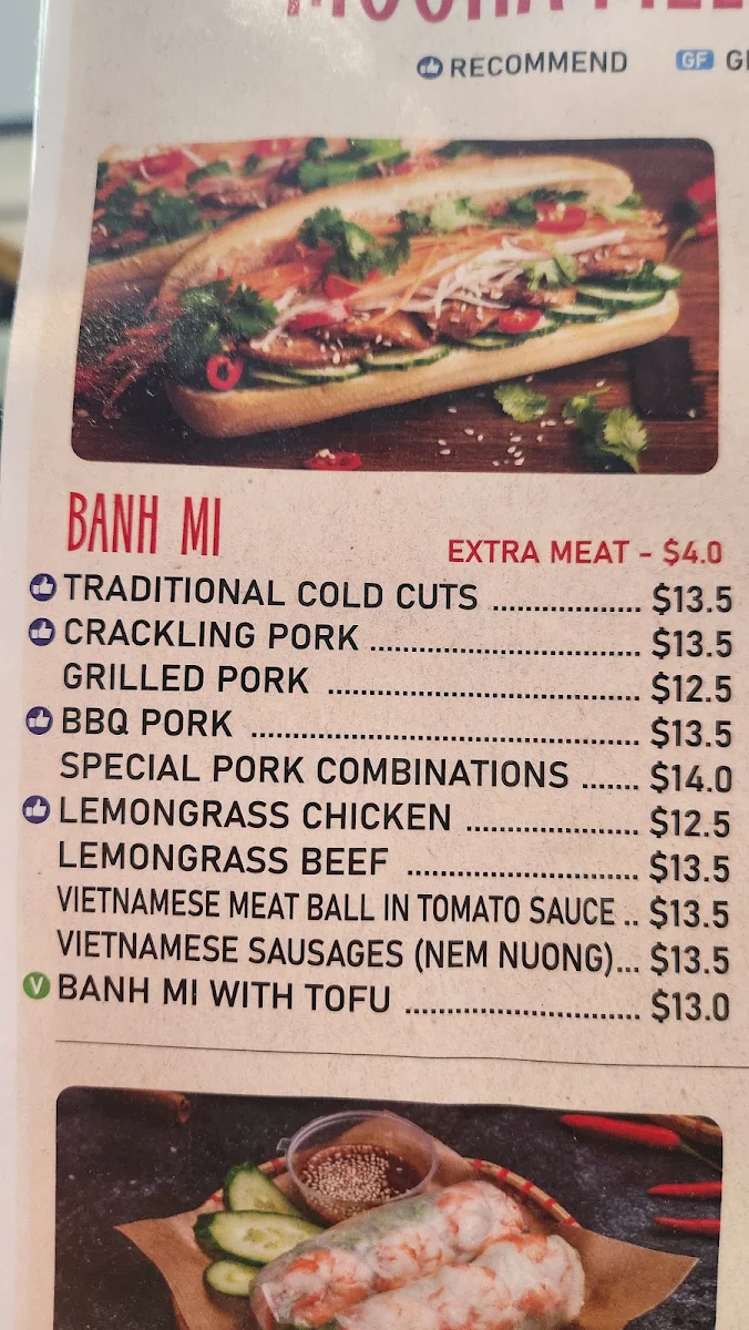 Menu, Mocha Melody
