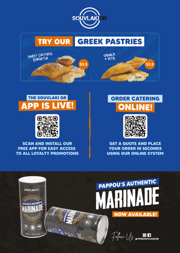 Menu, Souvlaki GR Werribee