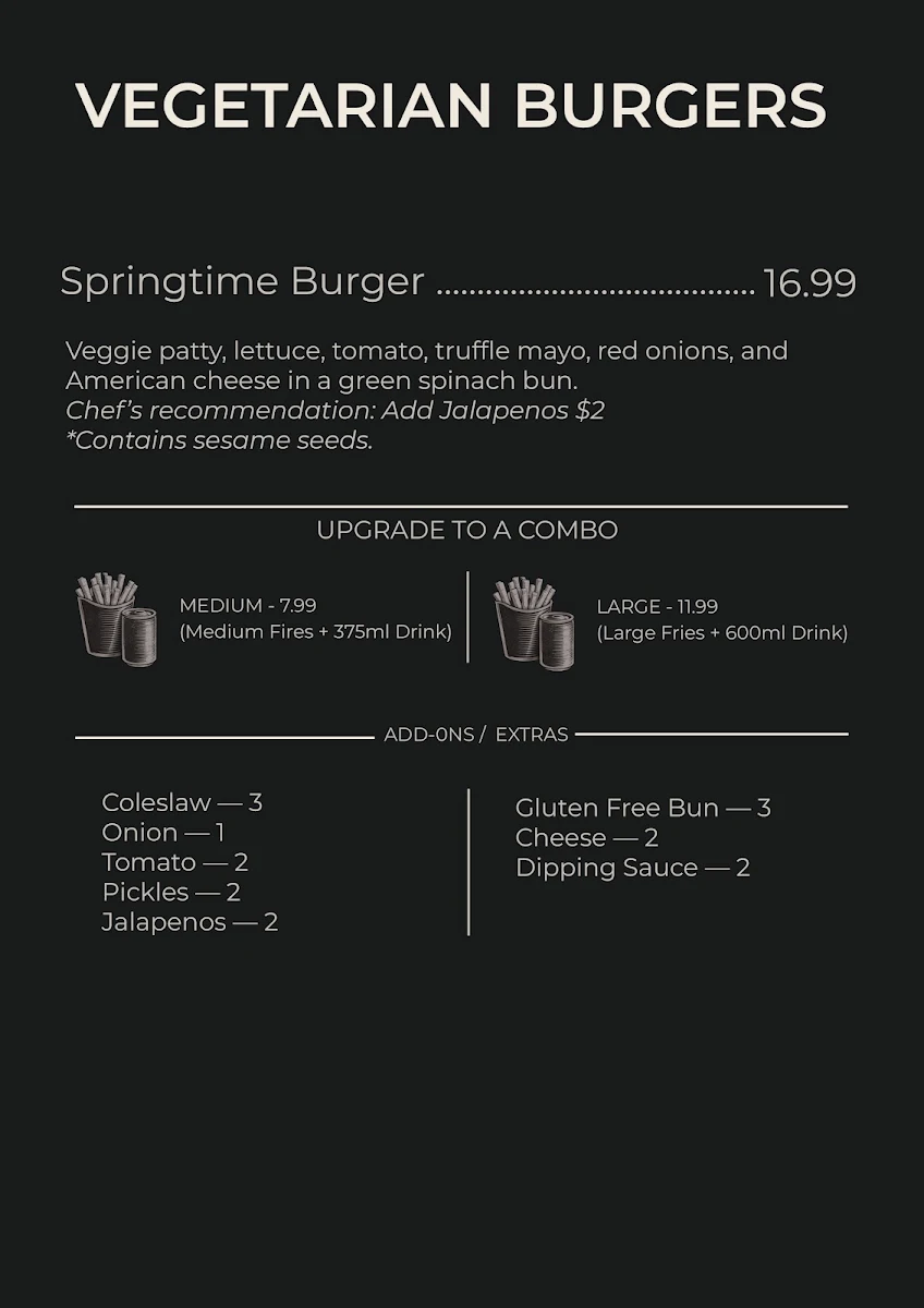 Menu, New York Minute