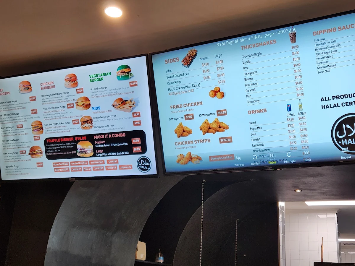 Menu, New York Minute