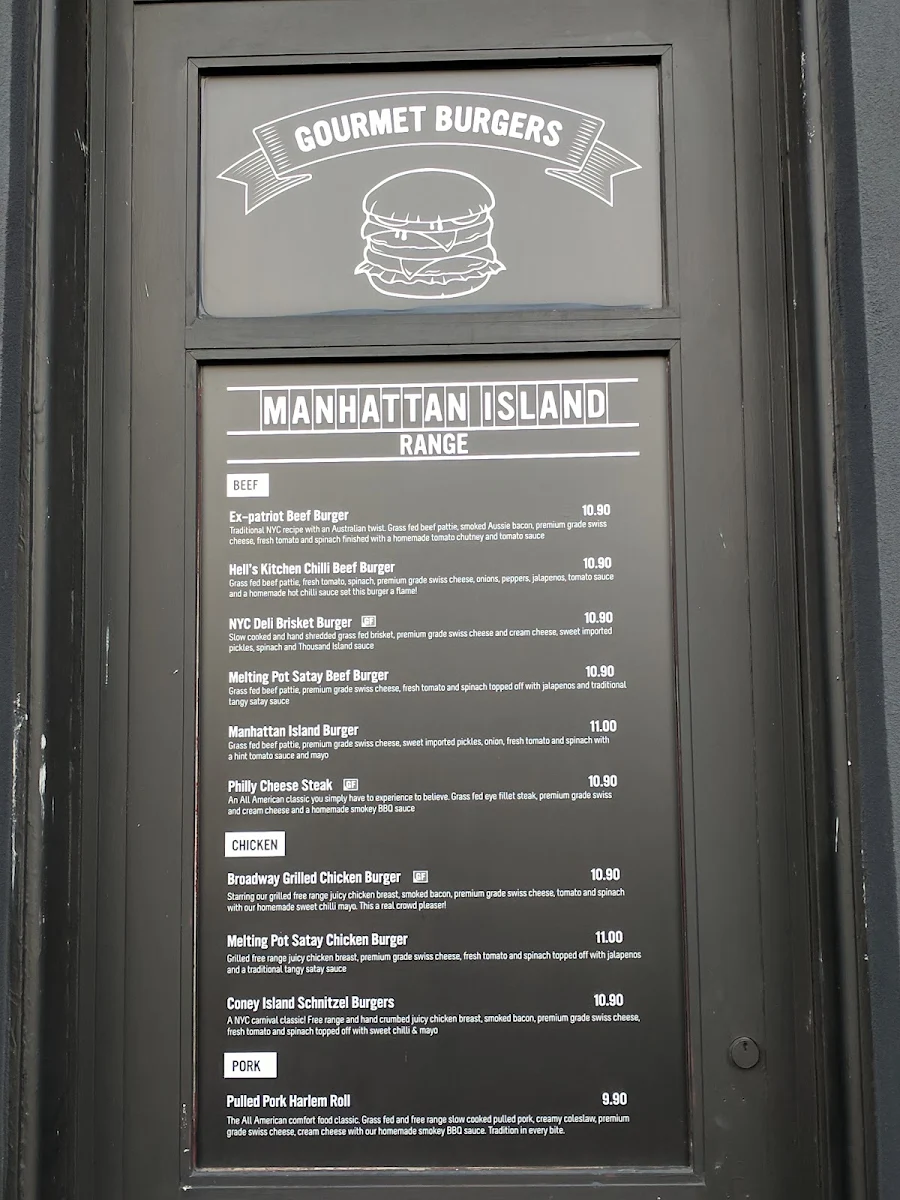 Menu, New York Minute