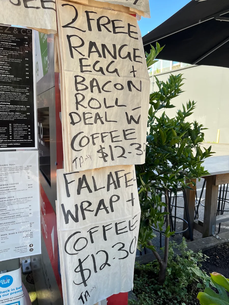 Menu, Urban Sips