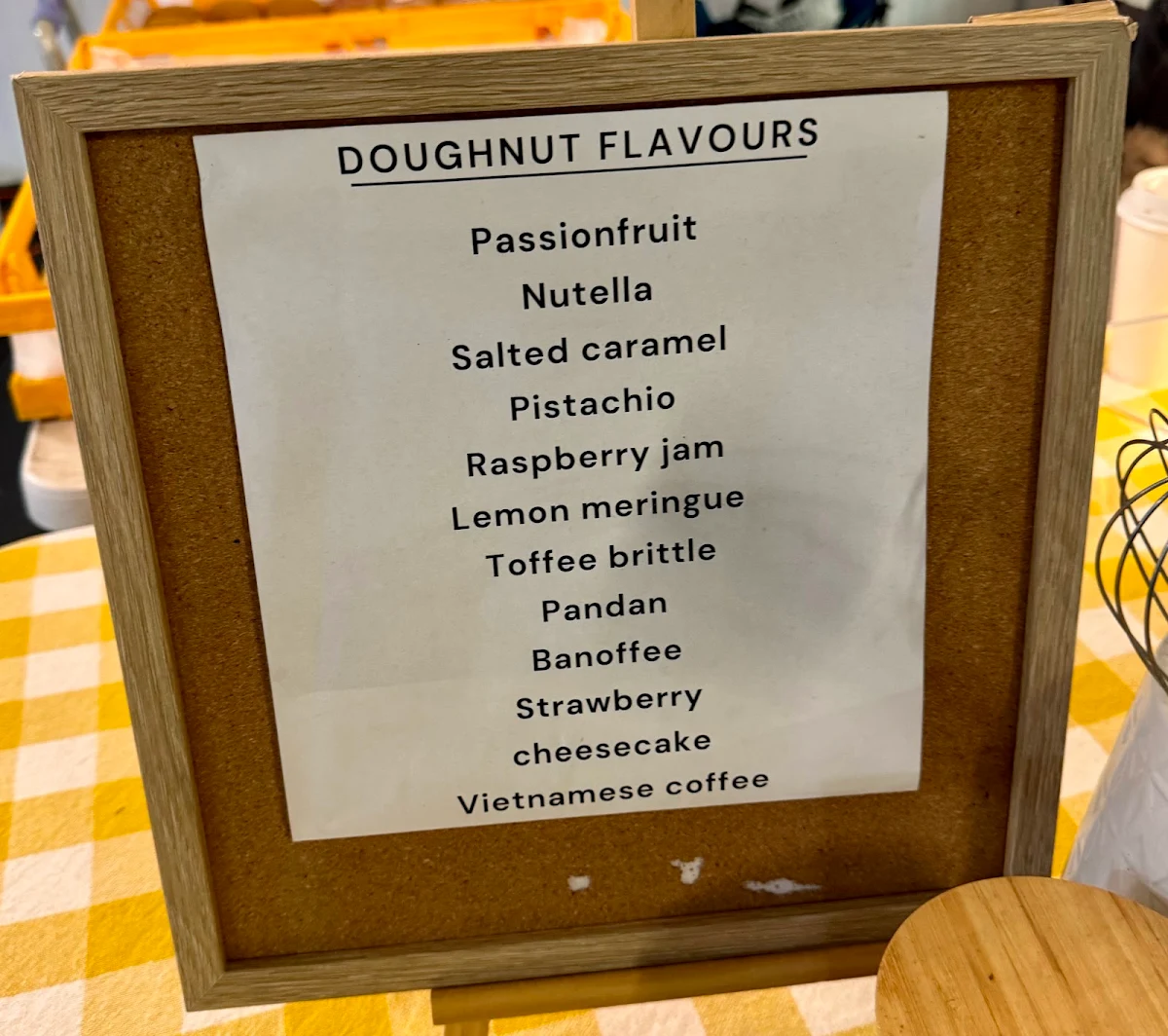 Menu, Butter and toast