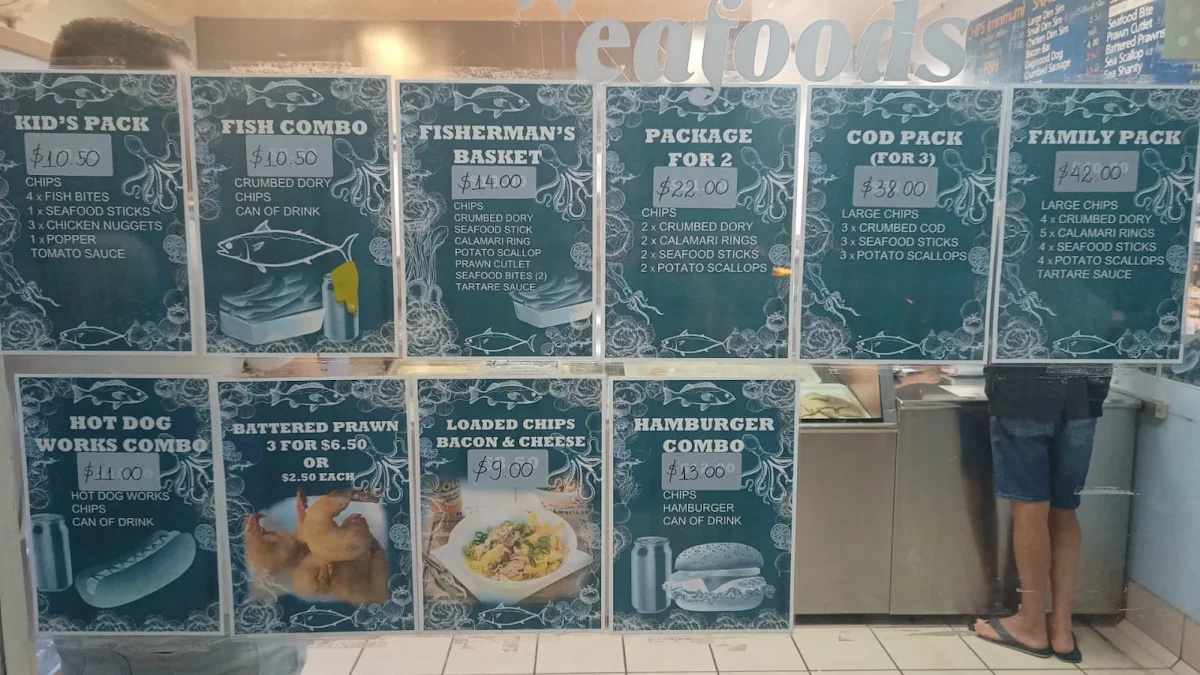 Menu, Bracken Ridge Seafoods