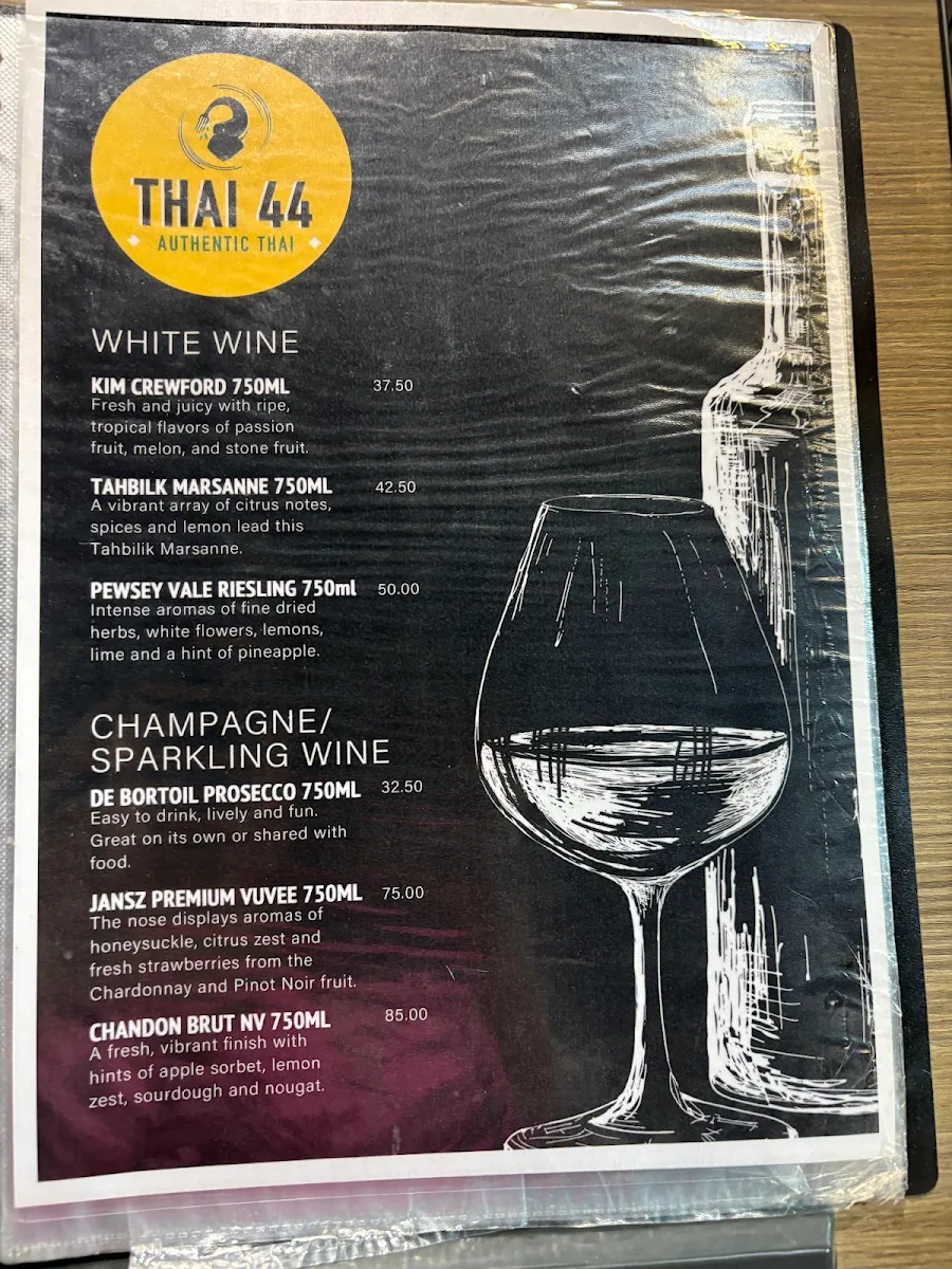 Menu, THAI 44