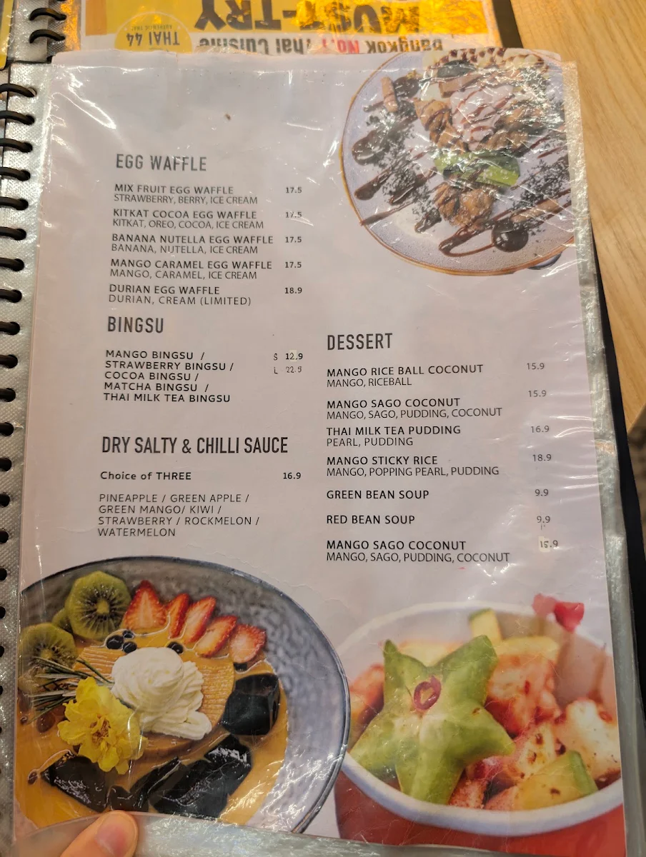Menu, THAI 44