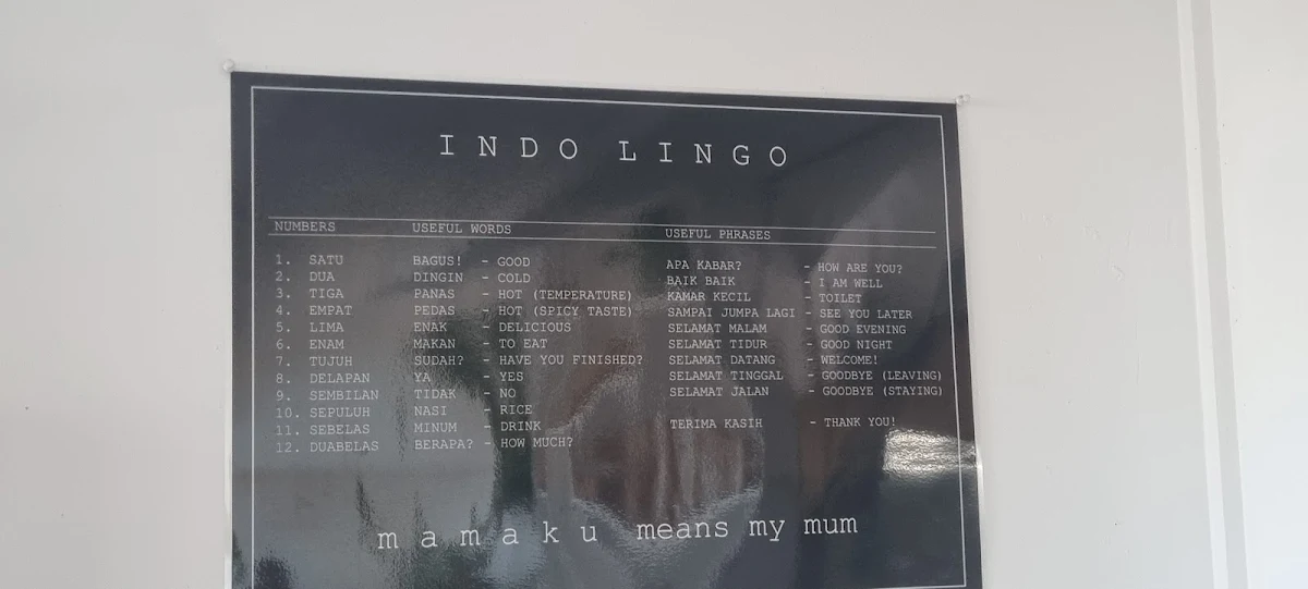 Menu, Mamaku Street Food