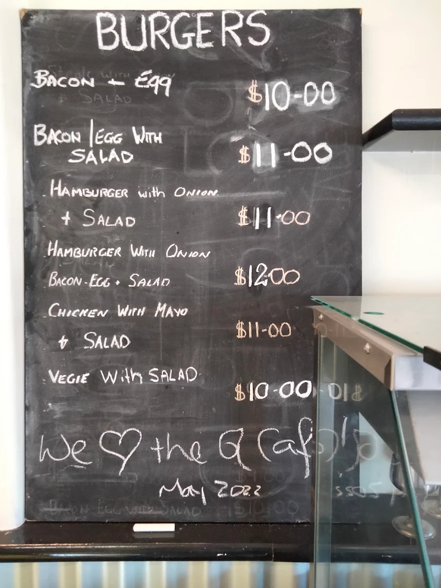 Menu, Golden Grain Café & Bakery