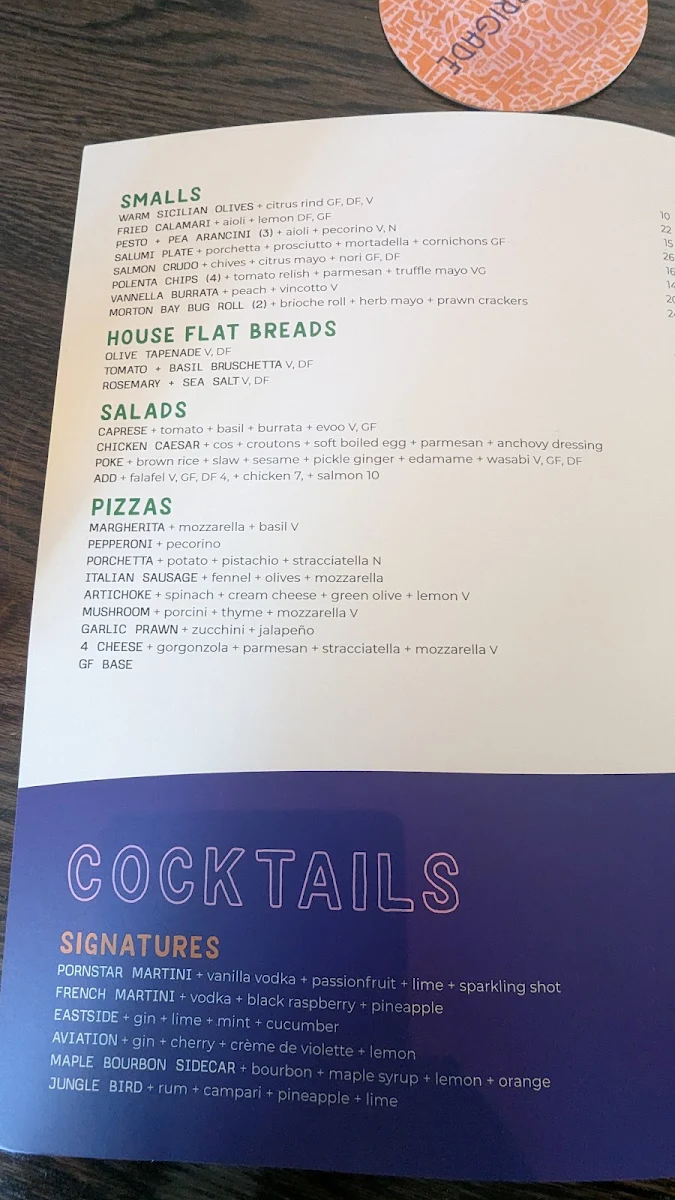 Menu, The Light Brigade